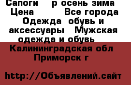 Сапоги 35 р.осень-зима  › Цена ­ 700 - Все города Одежда, обувь и аксессуары » Мужская одежда и обувь   . Калининградская обл.,Приморск г.